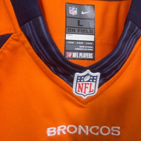 NFL Peyton Manning Denver Broncos Jersey Nike Size Large Youth 14/16 - Picture 3 of 7